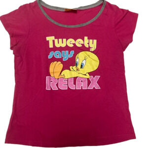 TWEETY BIRD PINK T-SHIRT - Size Medium